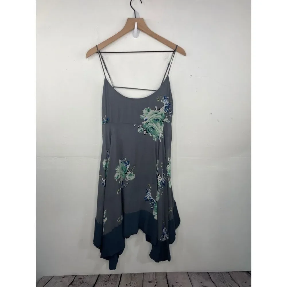 FREE PEOPLE Faded Bloom Printed Slip Dress size Small